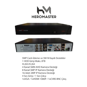 Heromaster 4 Kanal Ahd Dvr Kamera Kayıt Cihazı Xmeye