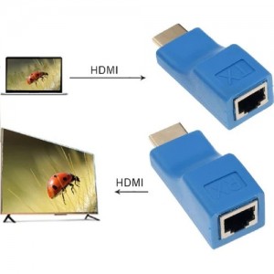 HDMI uzatma cat5-cat6 30 mt Extender 3D Full Hd 1080P